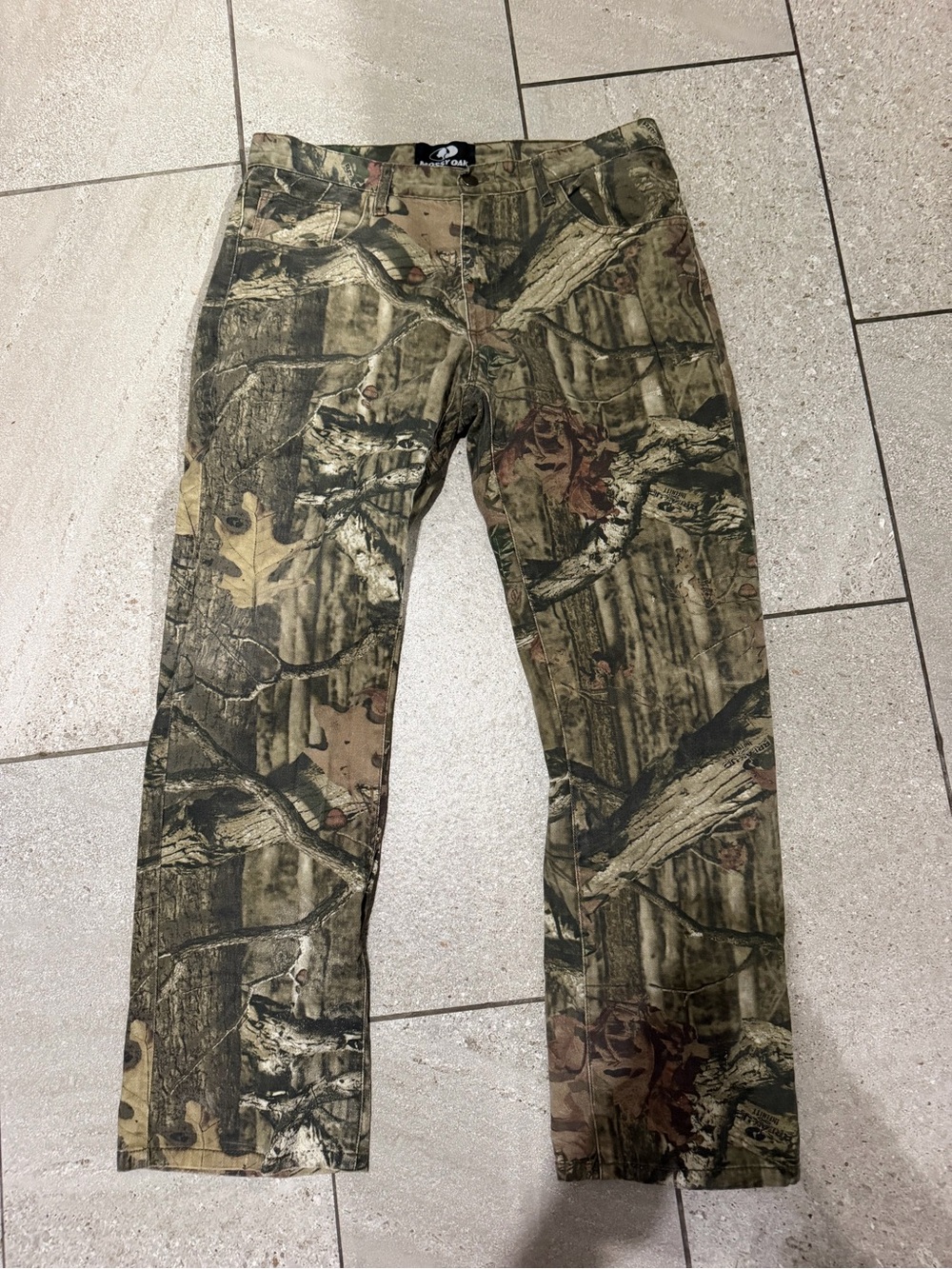 Vintage Y2K Mossy Oak Break Up Infinity Mens 34x32 Camo Pants 55761-C1 - Picture 1 of 5